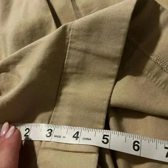 J Crew Shorts Pleated Khaki Chino 4” Inseam NWT Womens Size 16 Cotton - Picture 10 of 11
